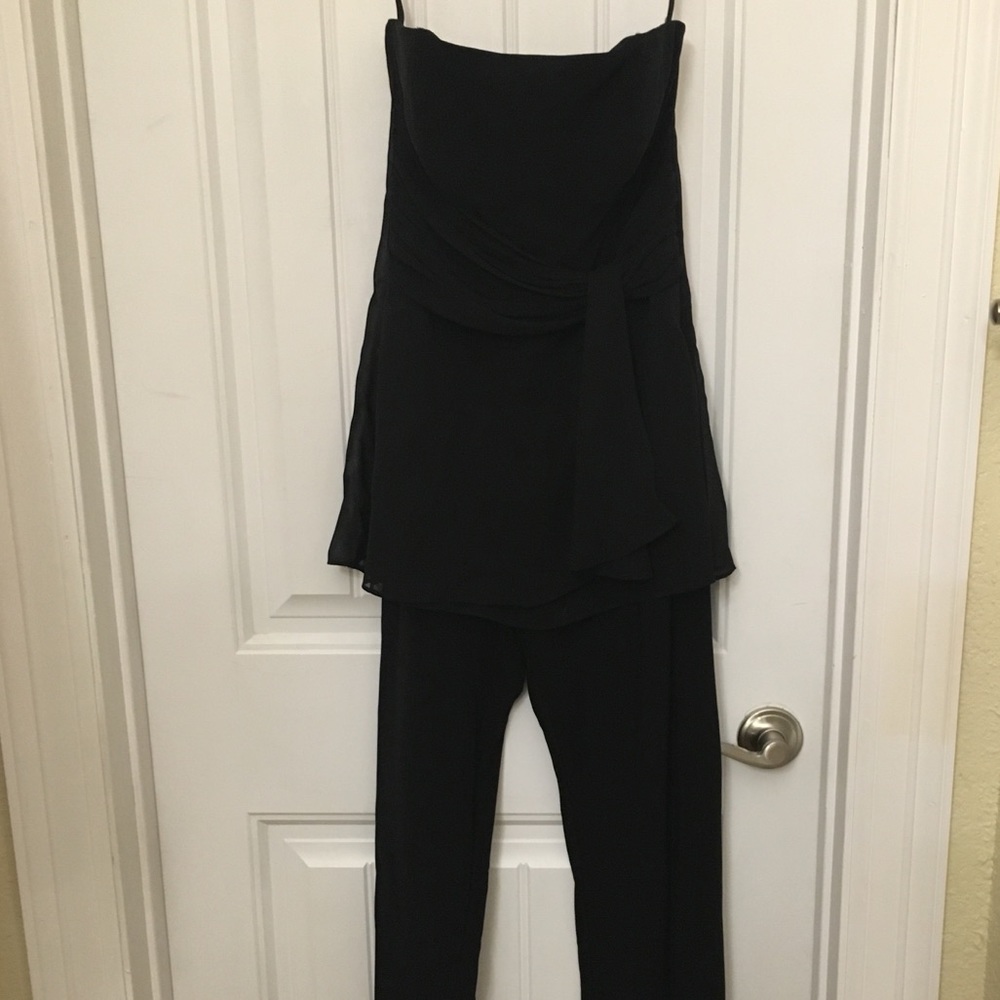 White House black market black jumpsuit size 6